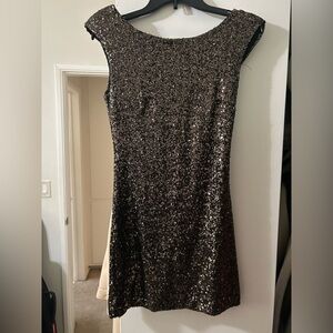 MINKPINK Rosegold Sequin Mini Dress